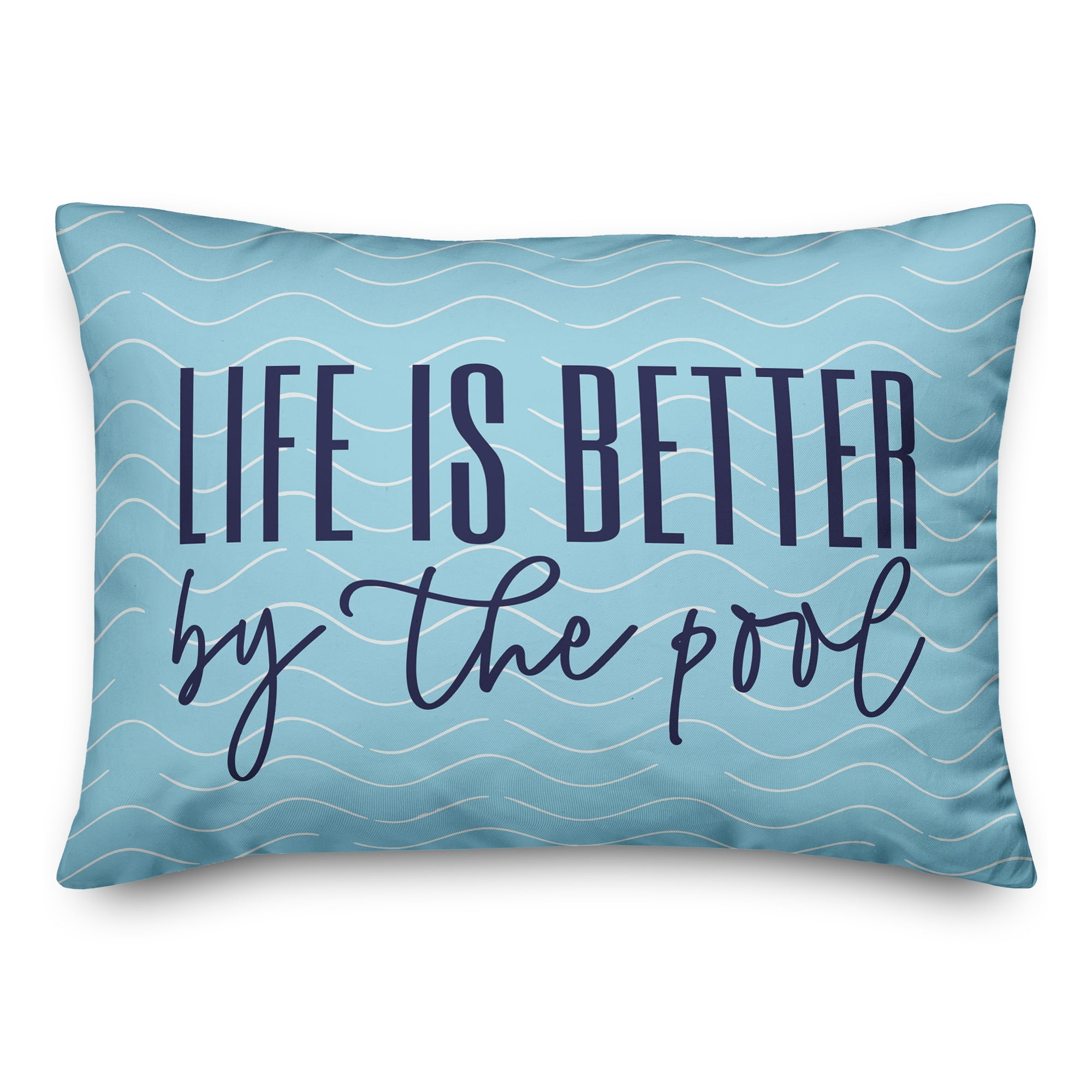 Creative Products Life is better by the pool 14x20 Indoor / Outdoor Pillow