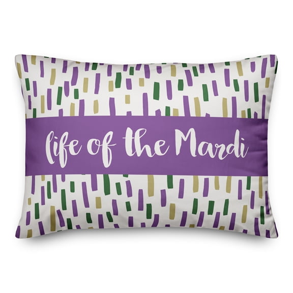 Creative Products Life of the Mardi 14x20 Spun Poly Pillow