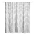 thumbnail image 1 of Creative Products Light Gray Chevrons 71x74 Shower Curtain, 1 of 2