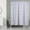 thumbnail image 1 of Creative Products Light Navy Abstract Petal Pattern 71x74 Shower Curtain, 1 of 2
