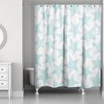 thumbnail image 1 of Creative Products Light Teal Starfish  71x74 Shower Curtain, 1 of 2