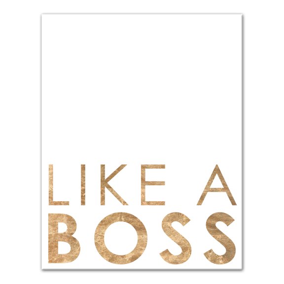 Creative Products Like A Boss 11 x 14 Canvas Wall Art