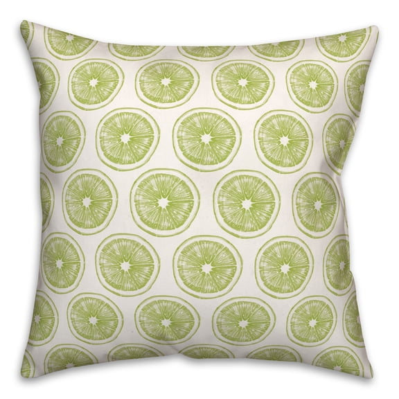 Creative Products Lime Slice 18x18 Spun Poly Pillow