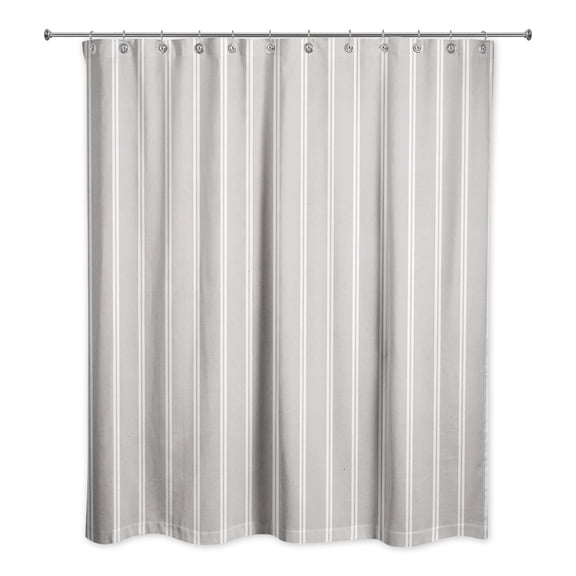 Creative Products Linen Stripes 1 71x74 Shower Curtain
