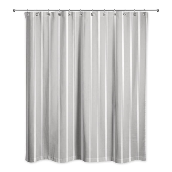 Creative Products Linen Stripes 2 71x74 Shower Curtain