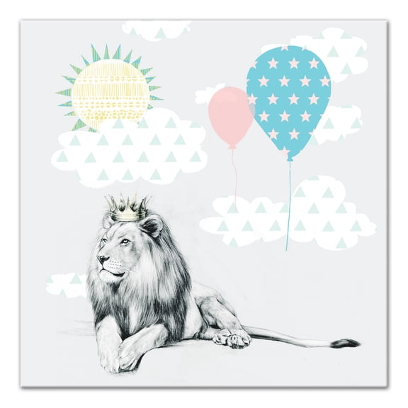 Creative Products Lion In The Sun 12x12 Canvas Wall Art
