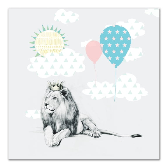Creative Products Lion In The Sun  24x24 Canvas Wall Art
