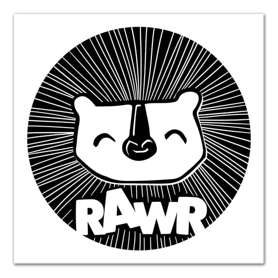 Creative Products Lion Rawr! 12x12 Canvas Wall Art