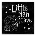 thumbnail image 1 of Creative Products Little Man Cave Bear 16x16 Canvas Wall Art, 1 of 5