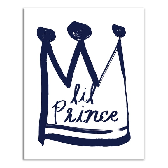 Creative Products Little Prince Navy 16x20 Canvas Wall Art
