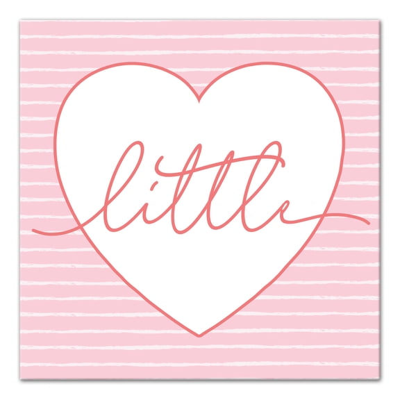 Creative Products Little Script Heart 12x12 Canvas Wall Art