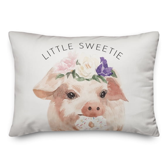 Creative Products Little Sweetie Pig 14x20 Spun Poly Pillow