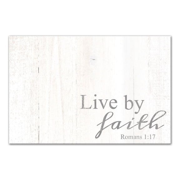 Creative Products Live By Faith 12x18 Canvas Wall Art