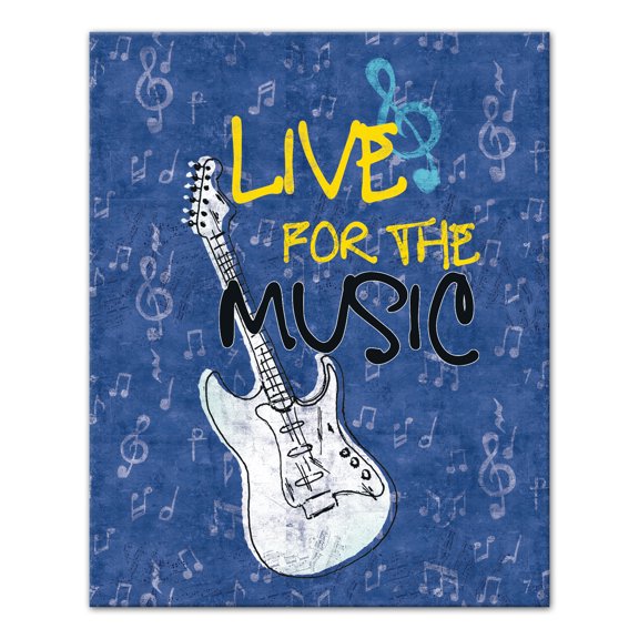 Creative Products Live For Music 24x30 Canvas Wall Art
