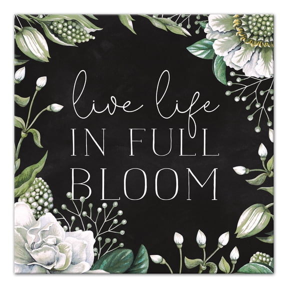 Creative Products Live Life in Full Bloom 16x16 Canvas Wall Art