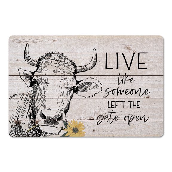 Creative Products Live Like Someone Left The Gate 27x18 Floor Mat
