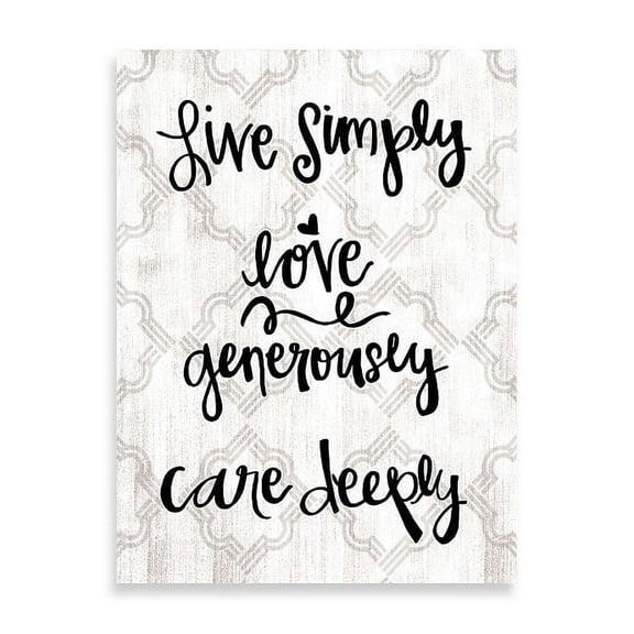 Creative Products Live Love Handwritten And Moroccan 8x10 Gallery Wrapped Canvas
