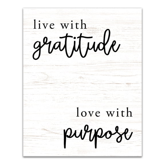 Creative Products Live WIth Gratitude Love With Purpose 16 x 20 Canvas Wall Art