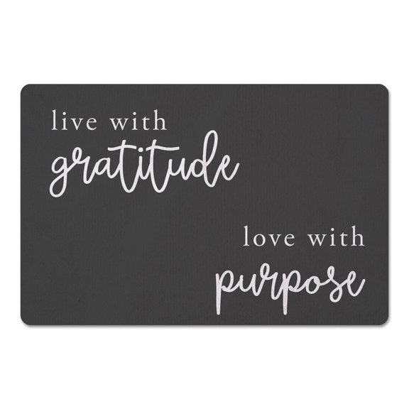 Creative Products Live WIth Gratitude Love With Purpose 18 x 27 Floor Mat