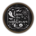 thumbnail image 1 of Creative Products Livin the Nightmare 20 x 20 Round Brown Framed Print, 1 of 5
