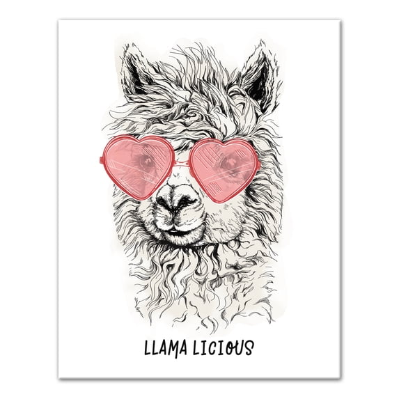 Creative Products Llamalicious 11x14 Canvas Wall Art