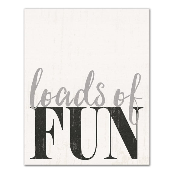 Creative Products Loads of Fun Laundry Room Canvas Wall Art, 8x10