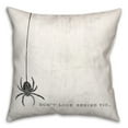 thumbnail image 1 of Creative Products Look Behind You Spider 16 x 16 Spun Poly Pillow, 1 of 3