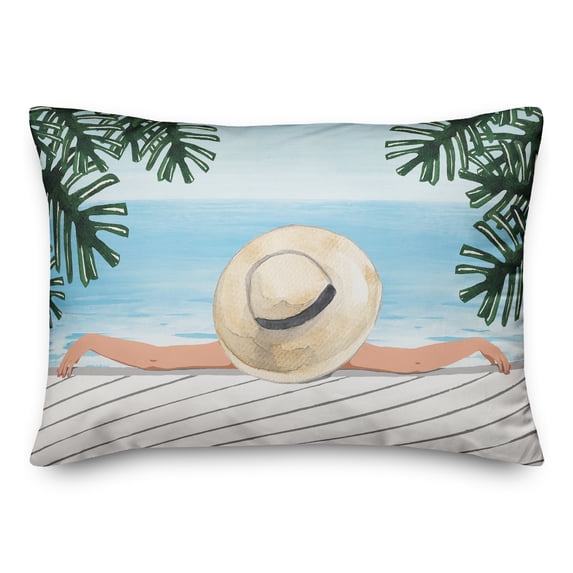 Creative Products Lounging By The Sea 20 x 14 Spun Poly Pillow