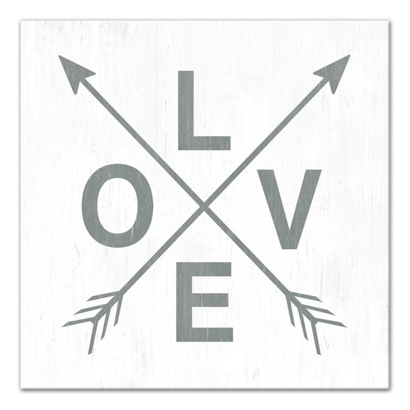 Creative Products Love Arrows 16x16 Canvas Wall Art