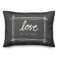 thumbnail image 1 of Creative Products Love At All Times 20 x 14 Spun Poly Pillow, 1 of 3