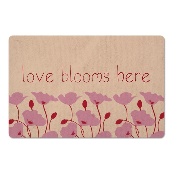 Creative Products Love Blooms Here 18 x 27 Floor Mat
