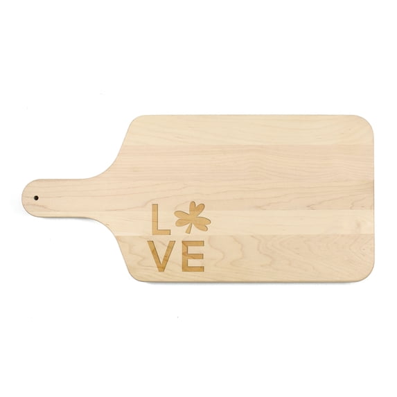 Creative Products Love Clover 17 x 8 Maple Paddle Cutting Board