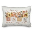 thumbnail image 1 of Creative Products Love Fall Bouquet 20 x 14 Spun Poly Pillow, 1 of 3