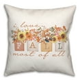 thumbnail image 1 of Creative Products Love Fall Bouquet 20 x 20 Spun Poly Pillow, 1 of 3