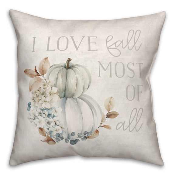 Creative Products Love Fall Most Of All 16 x 16 Spun Poly Pillow