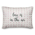 thumbnail image 1 of Creative Products Love Is In The Air in Pink Hearts Pattern 14x20 Spun Poly Pillow, 1 of 1