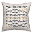 thumbnail image 1 of Creative Products Love Kisses And Hugs Spun Polyester Throw Pillow - 18x18, 1 of 1