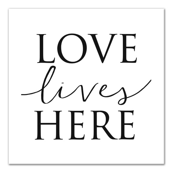 Creative Products Love Lives Here 20x20 Canvas Wall Art