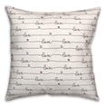 thumbnail image 1 of Creative Products Love Script Pattern 18 x 18 Spun Poly Pillow, 1 of 3