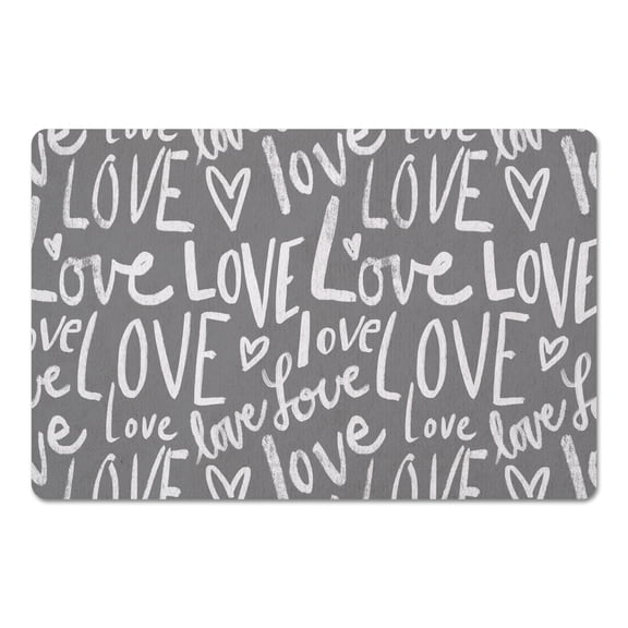 Creative Products Love Typography 18 x 27 Floor Mat