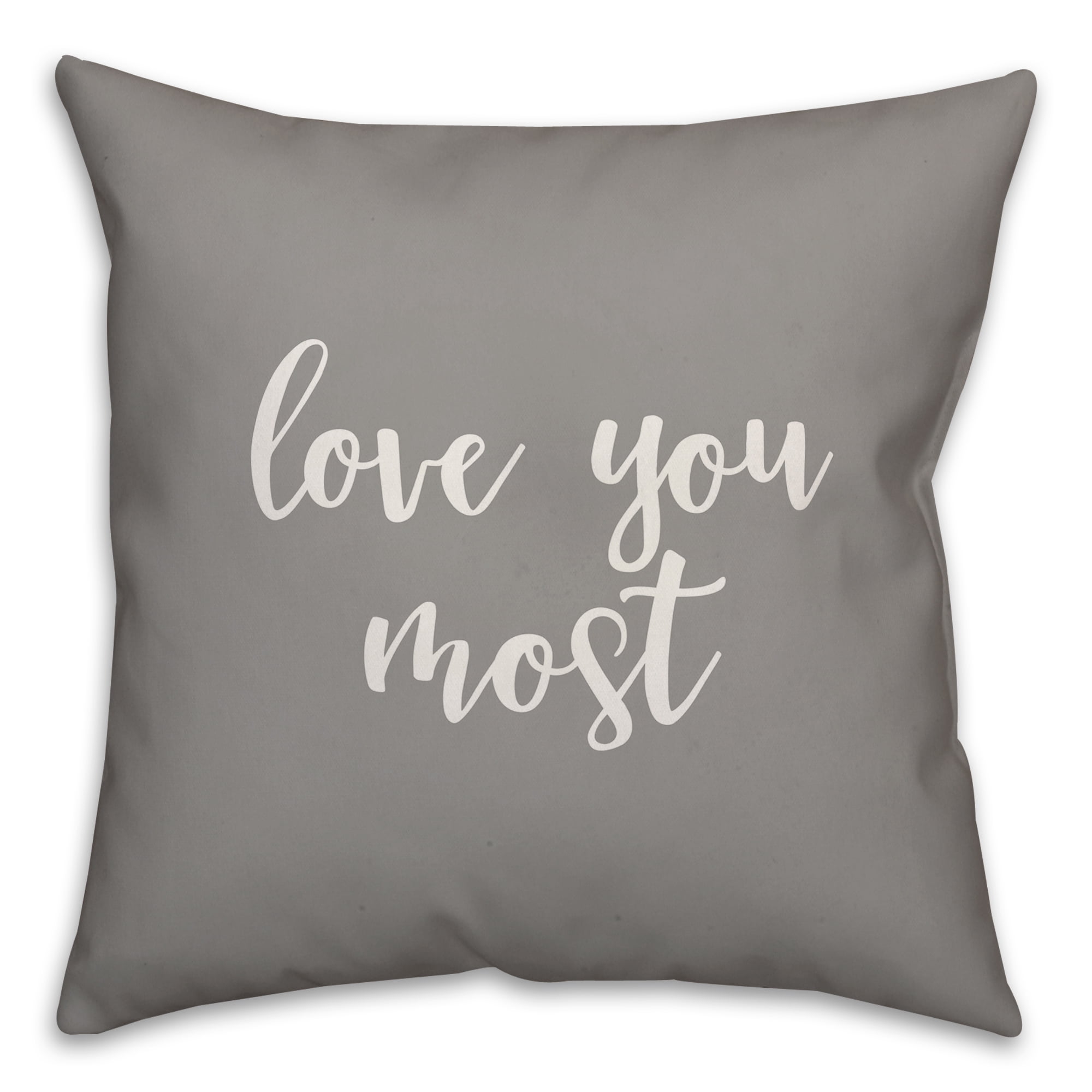 Love you more pillow walmart hotsell