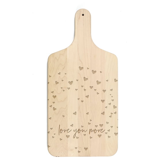 Creative Products Love You More 8 x 17 Maple Paddle Cutting Board