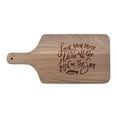thumbnail image 1 of Creative Products Love You More Than All The Fish 17 x 8 Walnut Paddle Cutting Board, 1 of 1