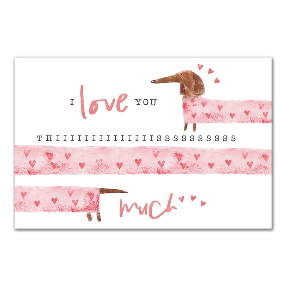 Creative Products Love You This Much 18 x 12 Canvas Wall Art