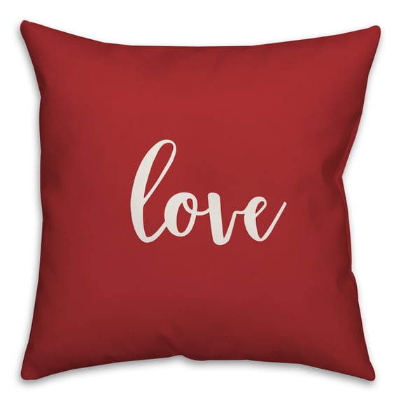 Creative Products Love in Red 18x18 Spun Poly Pillow