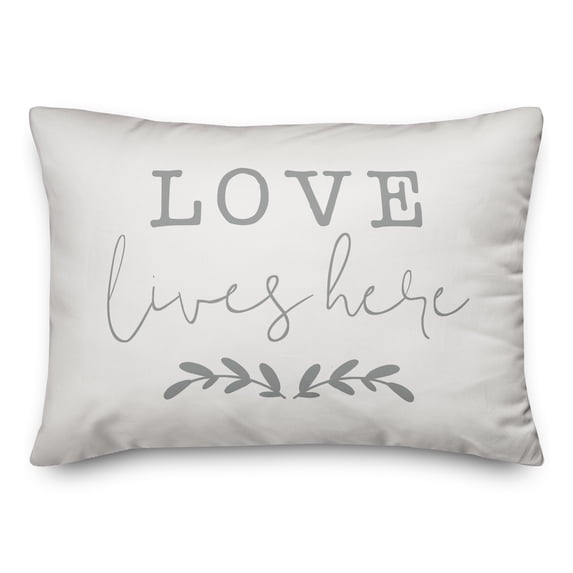 Creative Products Love lives here 14x20 Spun Poly Pillow