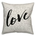 thumbnail image 1 of Creative Products Love saying 16x16 Spun Poly Pillow, 1 of 2