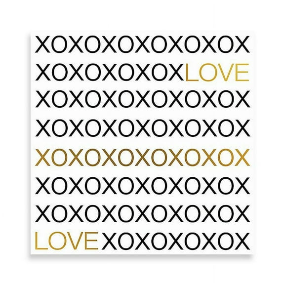 Creative Products Loves Hugs And Kisses 24x24 Gallery Wrapped Canvas