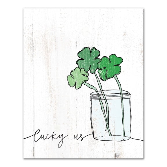 Creative Products Lucky Us 16x20 Canvas Wall Art