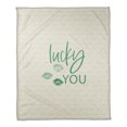 thumbnail image 1 of Creative Products Lucky You 50 x 60 Coral Fleece Blanket, 1 of 3